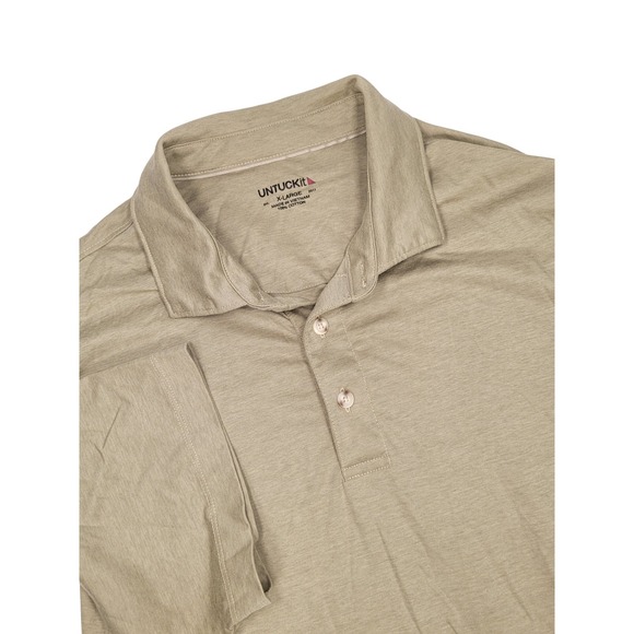 UNTUCKit Other - UNTUCKit‎ Van Der Heyden Mens XL Polo Shirt Light Green Cotton Tennis Pickleball